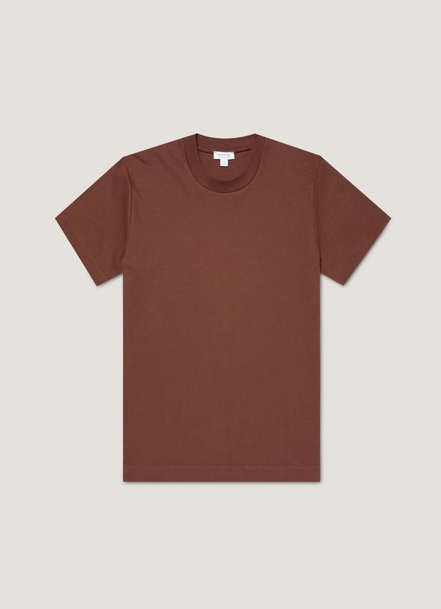 Men's Relaxed Fit Heavyweight T-shirt in Conker Brown