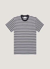 Men's Relaxed Fit Heavyweight T-shirt in White/Navy