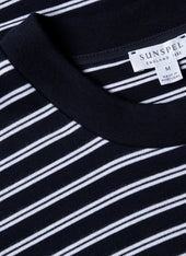 Men's Relaxed Fit Heavyweight T-shirt in Navy/White
