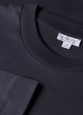 Men's Long Sleeve Heavyweight T-shirt in Navy