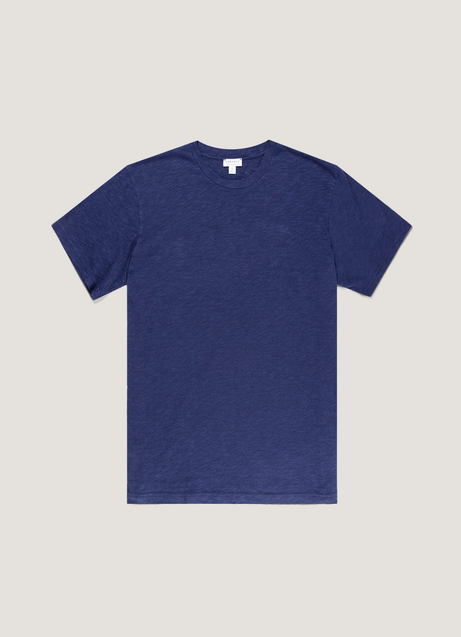 Men S Cotton Linen T Shirt In Ink Blue
