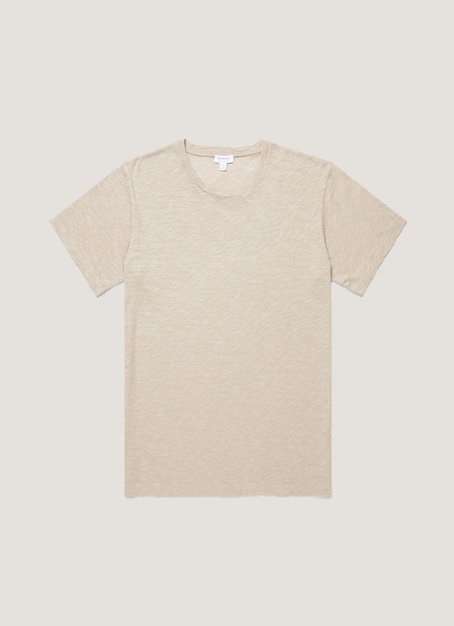Men S Cotton Linen T Shirt In Ash