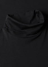 Men's Long Sleeve Roll Neck in Black