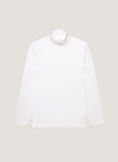 Men's Long Sleeve Roll Neck in White