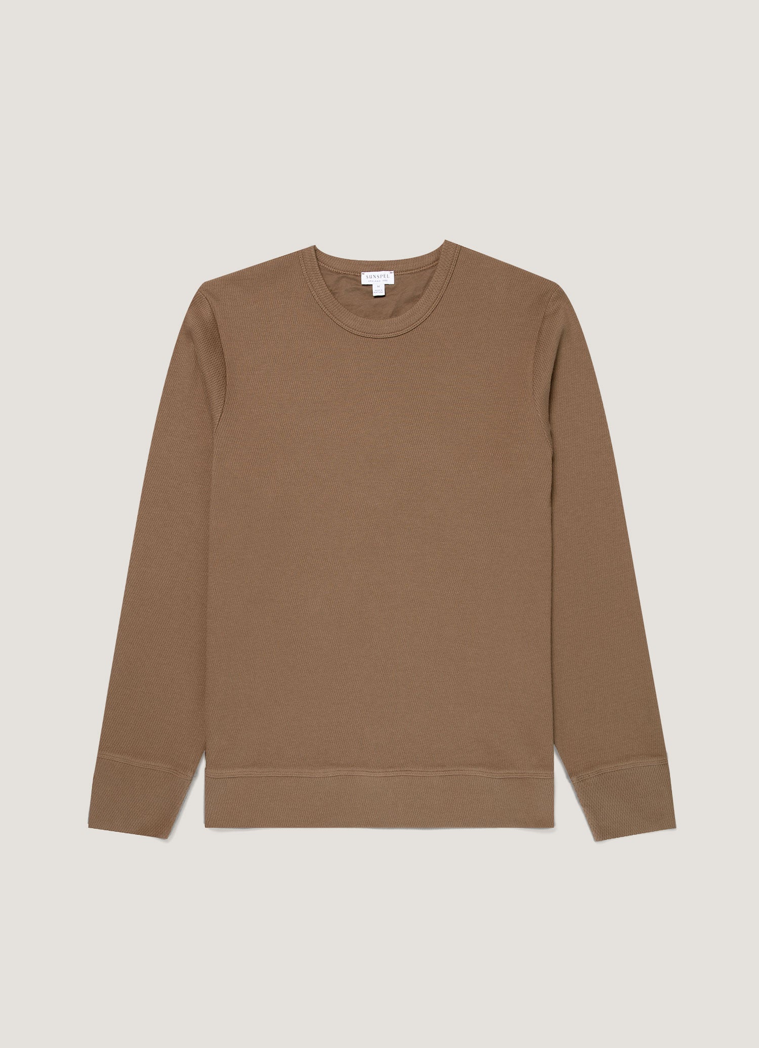 Men S Long Sleeve Cellulock Crew Neck In Dark Cedar