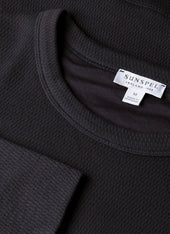 Men's Long Sleeve Cellulock Crew Neck in Navy