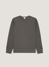 Men's Long Sleeve Cellulock Crew Neck in Charcoal