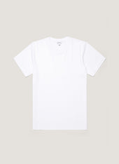 Men's Silk Cotton Cashmere T-shirt in White