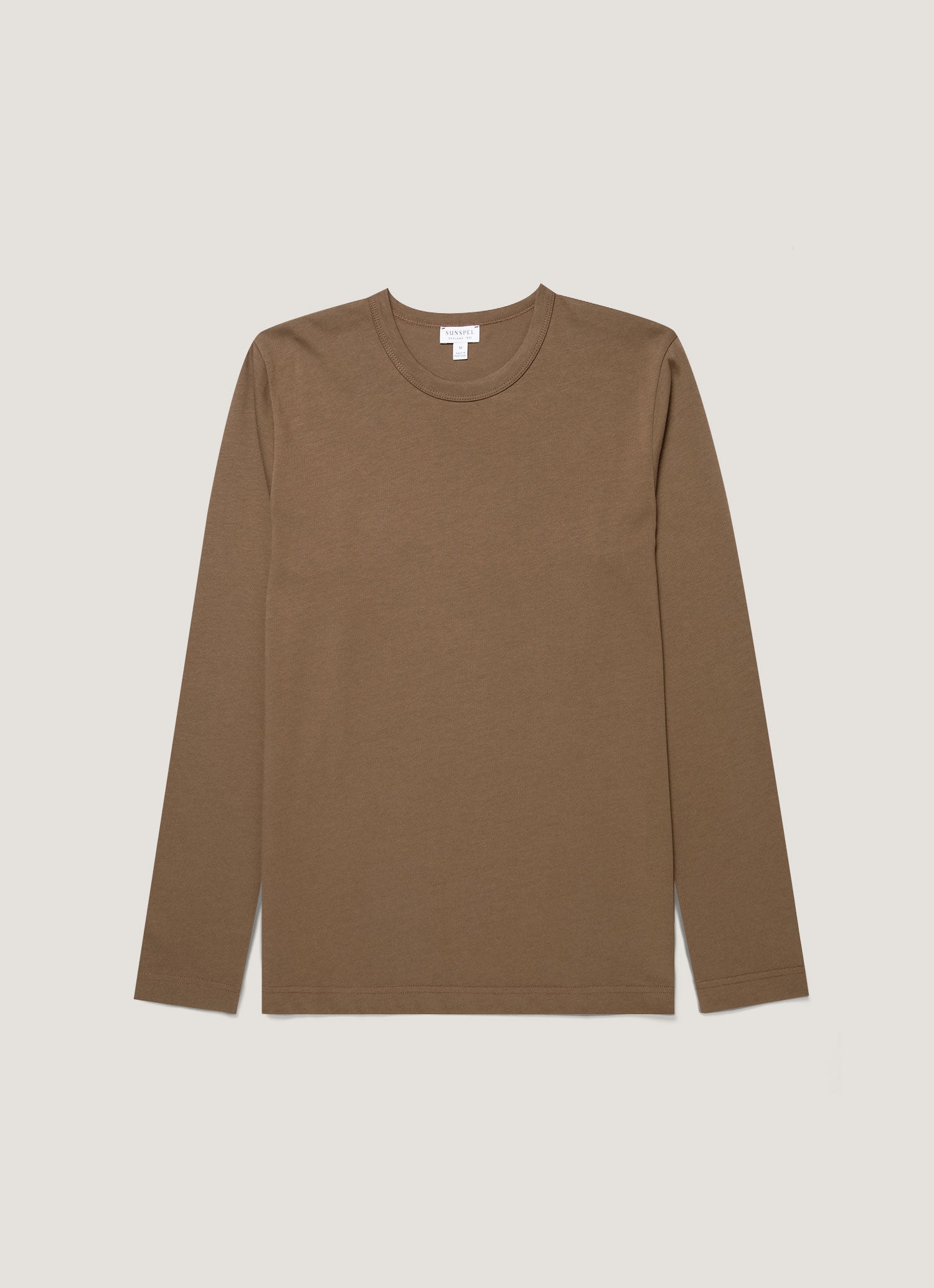Men S Long Sleeve Heavyweight Jersey T Shirt In Dark Cedar