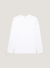 Men's Long Sleeve Heavyweight Jersey T-shirt in White
