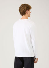 Men's Long Sleeve Heavyweight Jersey T-shirt in White