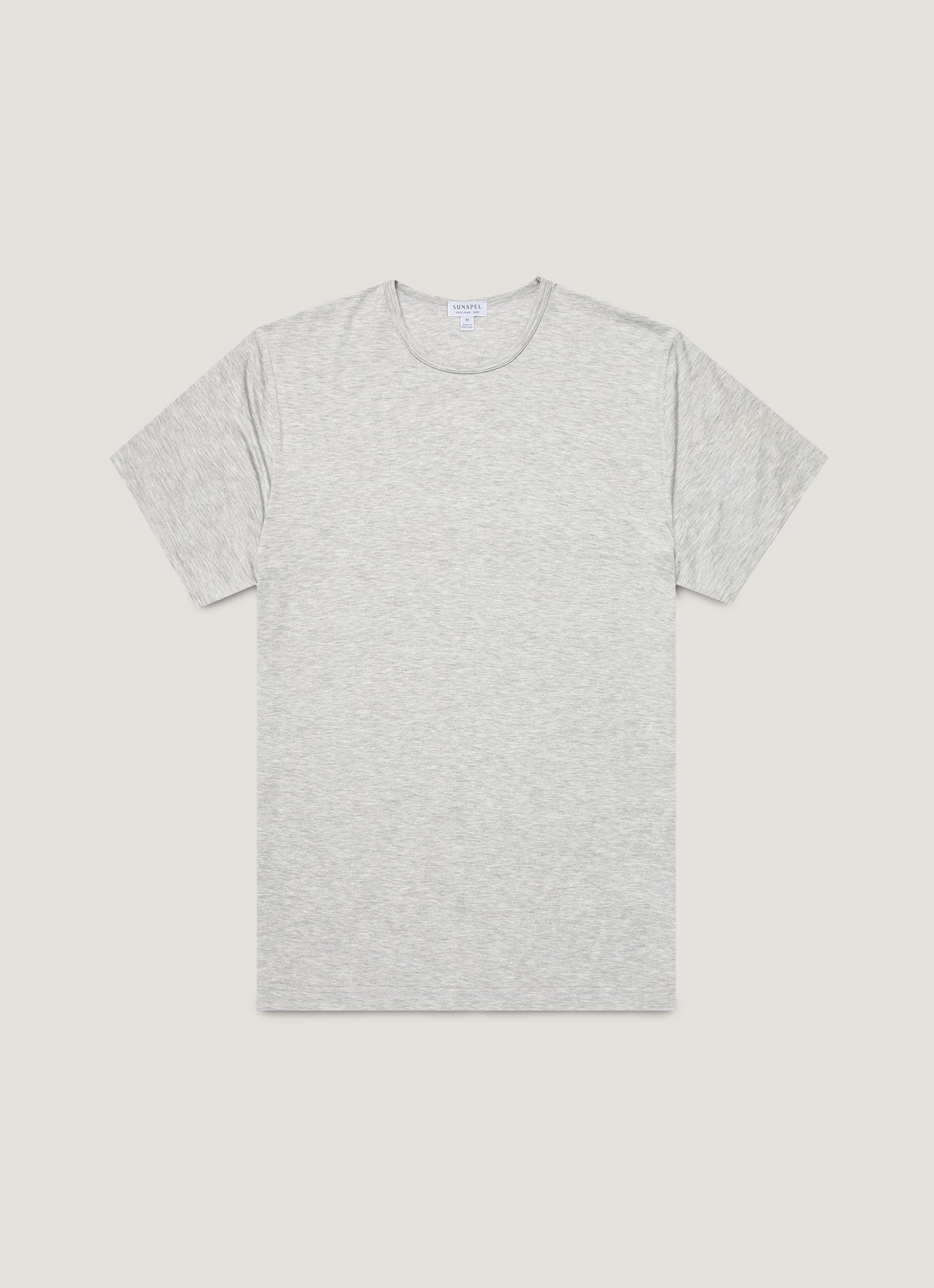 Men S Tencel T Shirt In Grey Melange