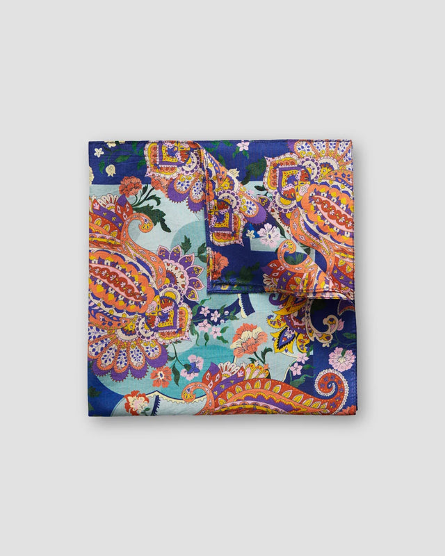 Multi paisley pocket square