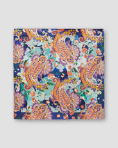Multi paisley pocket square