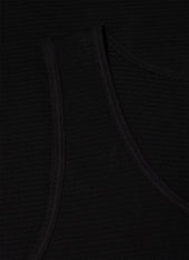 Men's Cellular Cotton Underwear Vest in Black