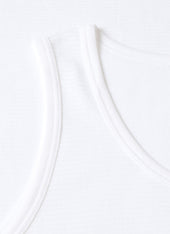Men's Cellular Cotton Underwear Vest in White