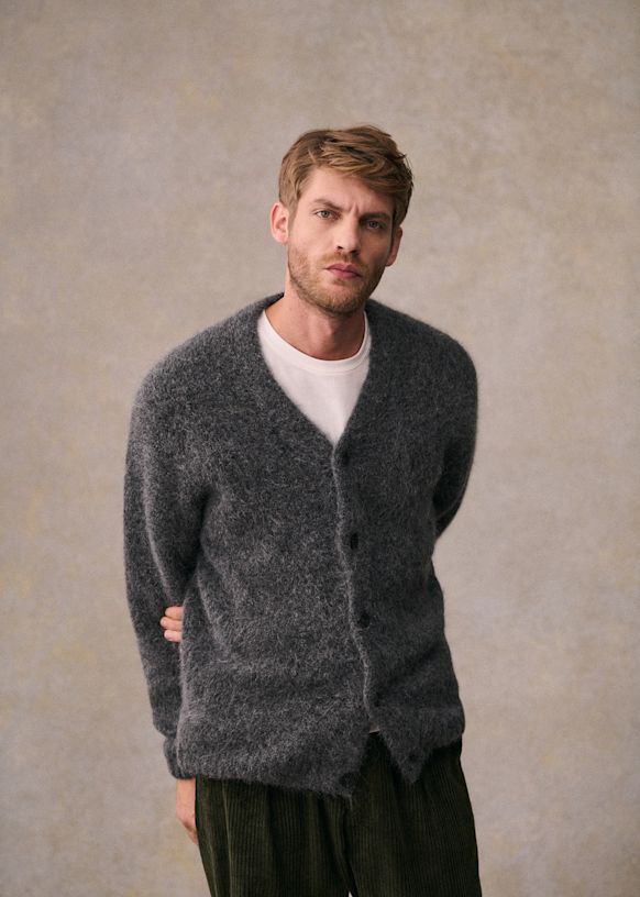 Asher Cardigan - Charcoal Grey