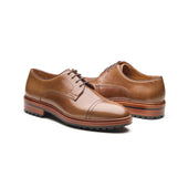Junior Cap Toe Derby Shoe Natural Chromexcel Hand Welted New Age