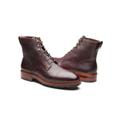 Dixon Cap Toe Derby Boot American Bison Hand Welted Service Boots