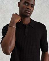 Naples Diamond Stripe Knitted Polo