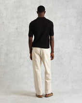 Naples Diamond Stripe Knitted Polo