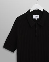 Naples Diamond Stripe Knitted Polo