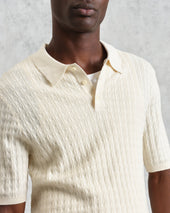 Naples Diamond Stripe Knitted Polo