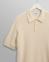 Naples Diamond Stripe Knitted Polo