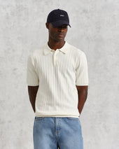 Naples Textured Knitted Polo Shirt