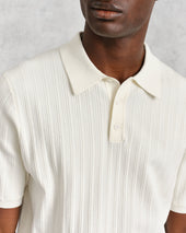 Naples Textured Knitted Polo Shirt