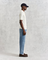 Naples Textured Knitted Polo Shirt