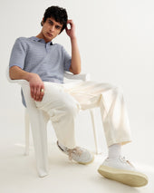 Naples Light Mini Geometric Knitted Polo