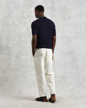 Naples Diamond Stripe Knitted Polo