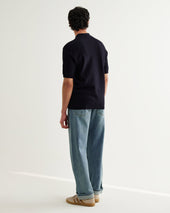 Naples Retro Diamond Knitted Polo