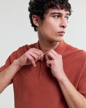 Naples Retro Diamond Knitted Polo