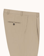 Relaxed Single Pleat Trouser Cotton Canvas