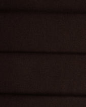 Relaxed Single Pleat Trouser Dark Brown Cotton Canvas