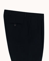 Relaxed Single Pleat Trouser Cotton Canvas
