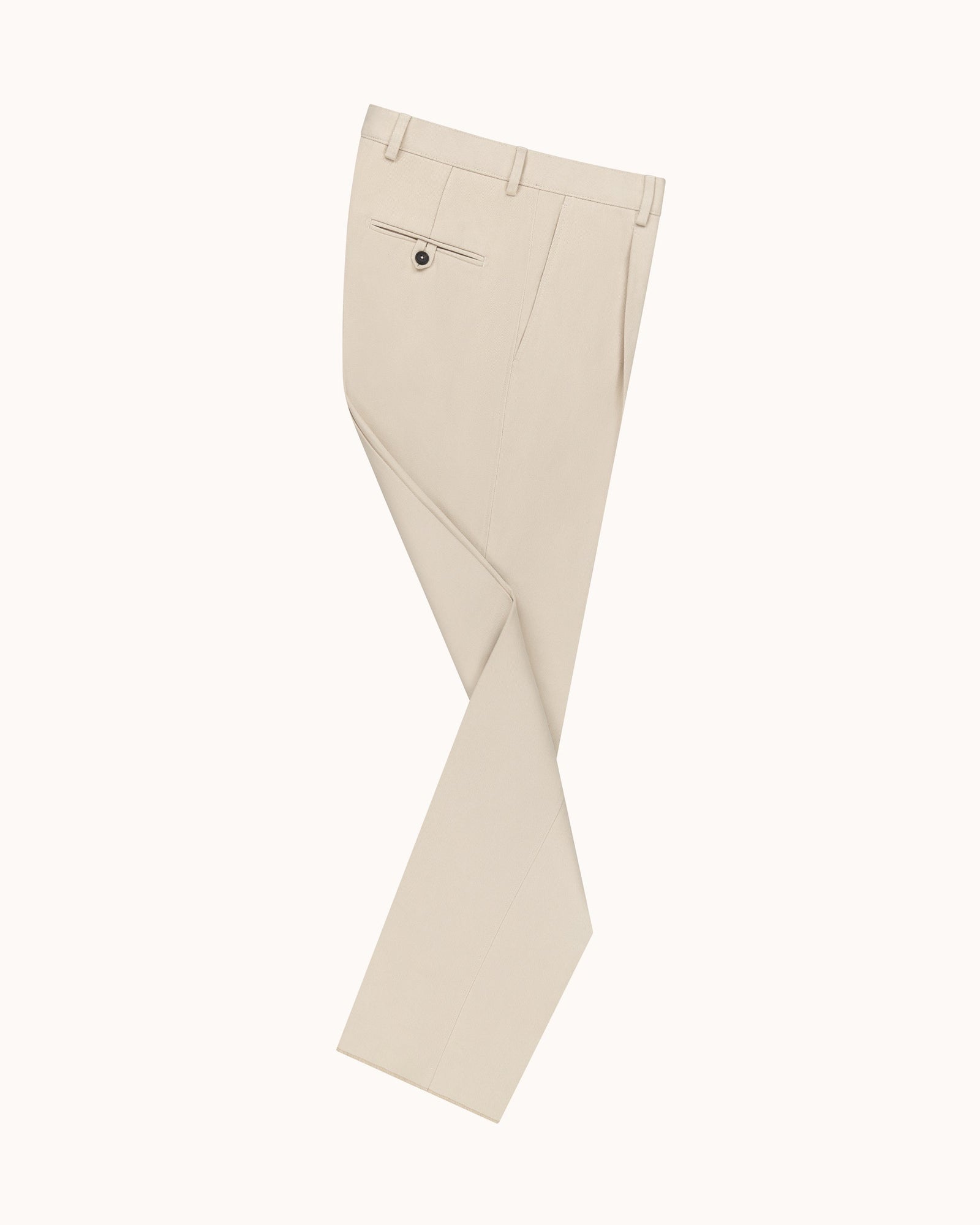 Relaxed Single Pleat Trouser Cotton Drill