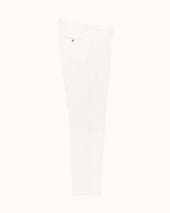 Relaxed Single Pleat Trouser Off Cotton Canvas