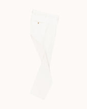 Relaxed Single Pleat Trouser Off Cotton Canvas