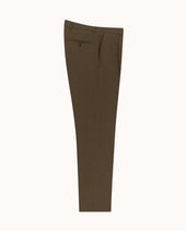 Relaxed Single Pleat Trouser Cotton Canvas