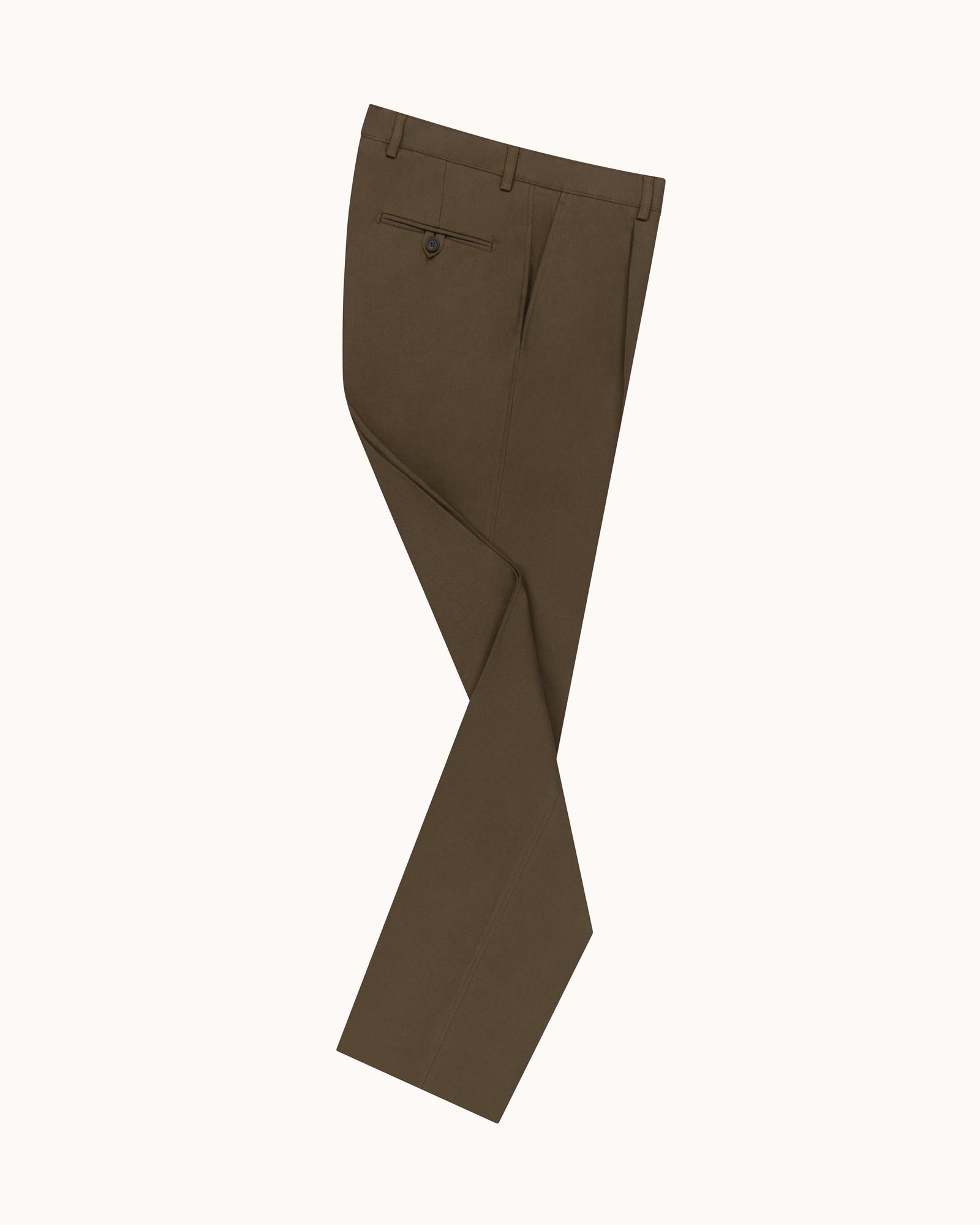 Relaxed Single Pleat Trouser Cotton Canvas