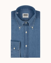 Button Down Collar Shirt - Wash Denim