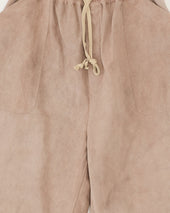 Natural Dyed Cotton Oxford Cropped Trousers Dry