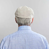 Natural Linen Flat Cap
