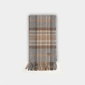 Natural MacKellar Tartan Wide Width Cashmere Scarf