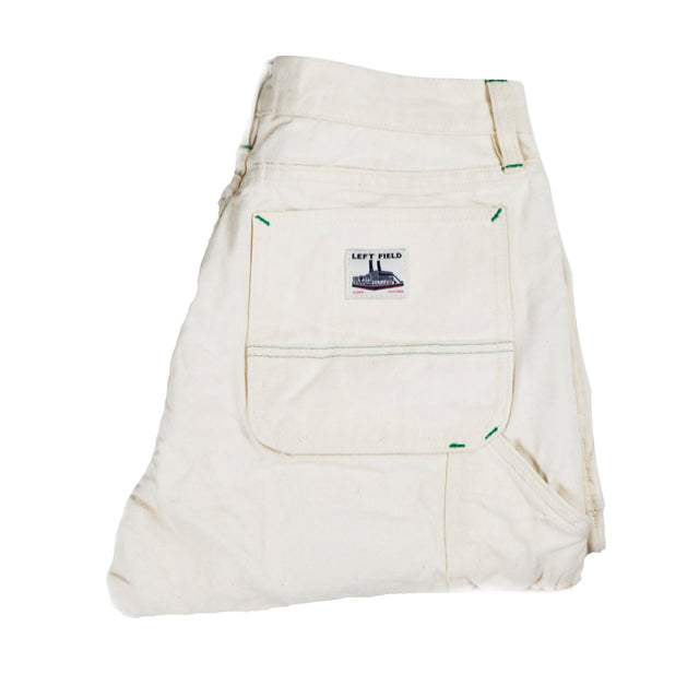 Natural Mt Vernon Duck Double Knee Work Uniform Chino: **Note size up 2 sizes**