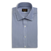 Navy Bengal Stripe Cotton Shirt