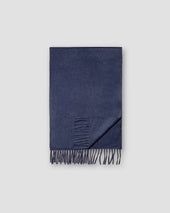 Navy Blue Three-Color Cashmere Scarf